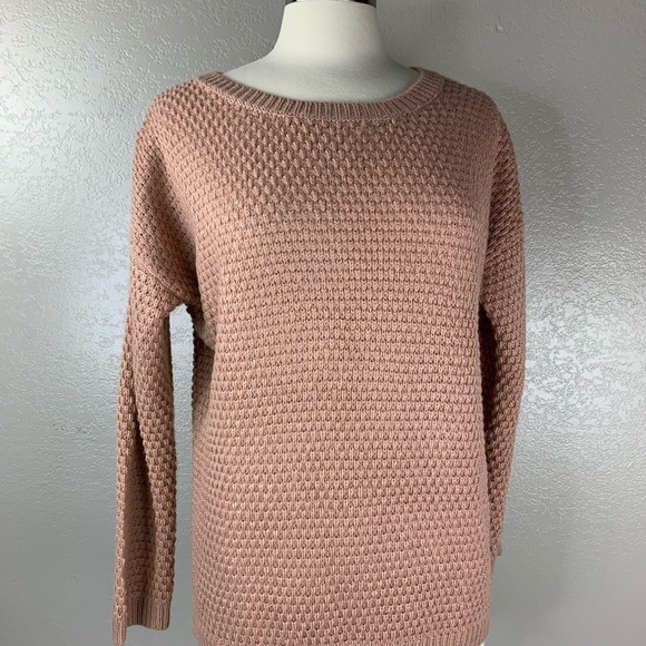 Forever 21 Pink Beige Cable Knit Sweater Size Medium NWT - Picture 2 of 9
